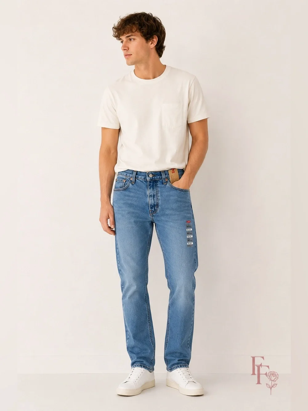 Levi’s 505 Regular Fit Jeans Men’s 32x34 Light Wash Straight Leg 100% Cotton NWT